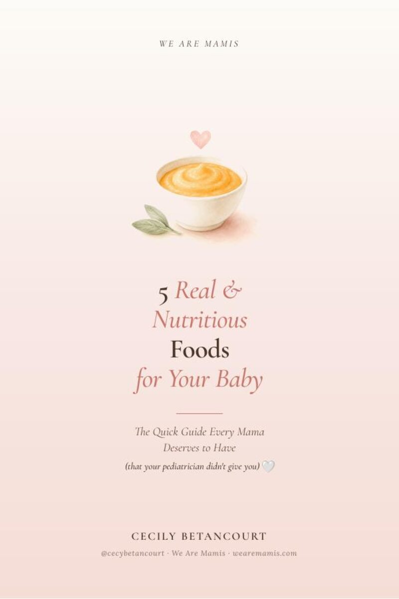 Cover of the guide: 5 Real Nutritious Foods for Your Baby
